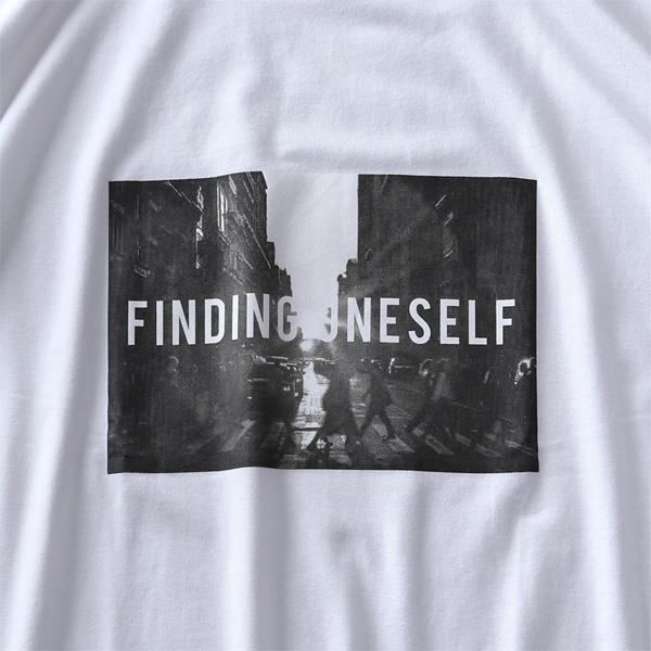 【WEB限定価格】大きいサイズ メンズ DANIEL DODD フォト プリント ストレッチ 半袖 Tシャツ FINDING ONE SELF azt-200294