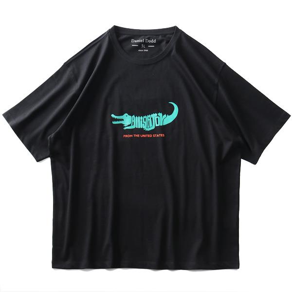 タダ割 大きいサイズ メンズ DANIEL DODD オーガニック プリント 半袖 Tシャツ ALLIGATOR azt-200240