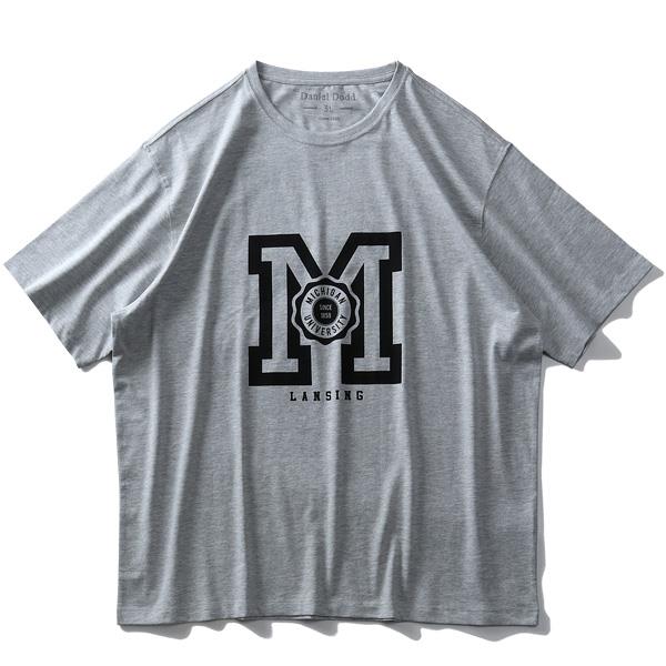 タダ割 大きいサイズ メンズ DANIEL DODD オーガニック プリント 半袖 Tシャツ MICHIGAN azt-200248