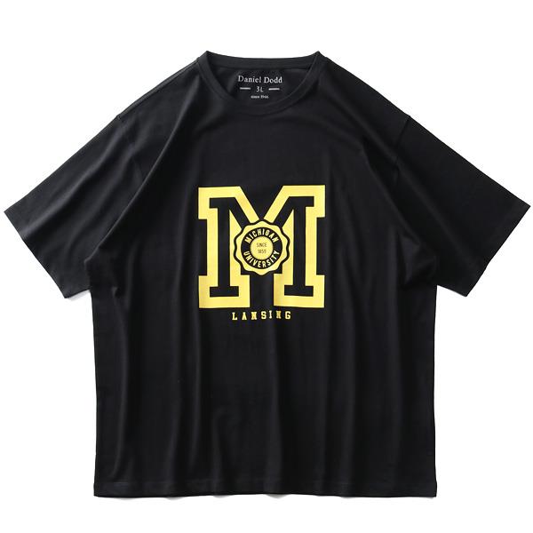 タダ割 大きいサイズ メンズ DANIEL DODD オーガニック プリント 半袖 Tシャツ MICHIGAN azt-200248