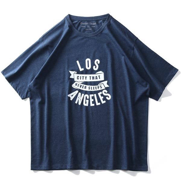 タダ割 大きいサイズ メンズ DANIEL DODD オーガニック プリント 半袖 Tシャツ LOS ANGELES azt-200250