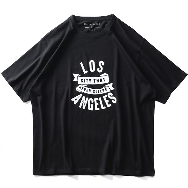 タダ割 大きいサイズ メンズ DANIEL DODD オーガニック プリント 半袖 Tシャツ LOS ANGELES azt-200250