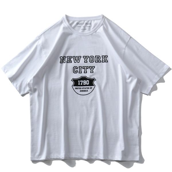 タダ割 大きいサイズ メンズ DANIEL DODD オーガニック プリント 半袖 Tシャツ NEW YORK CITY azt-200251