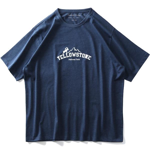 タダ割 大きいサイズ メンズ DANIEL DODD オーガニック プリント 半袖 Tシャツ YELLOWSTONE azt-200252