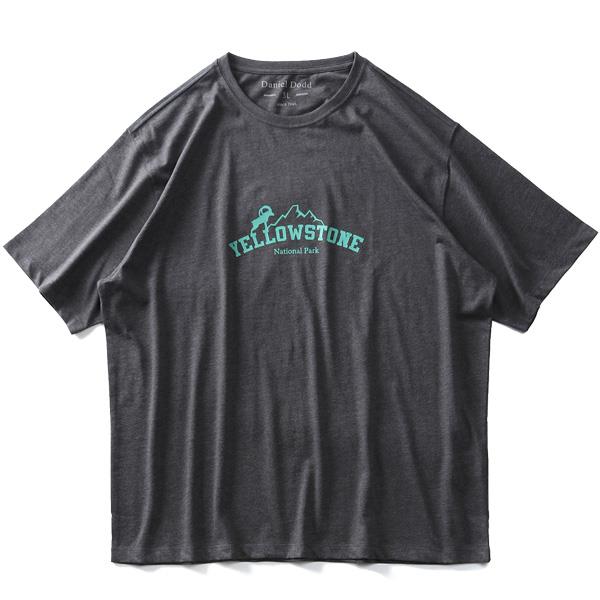 タダ割 大きいサイズ メンズ DANIEL DODD オーガニック プリント 半袖 Tシャツ YELLOWSTONE azt-200252