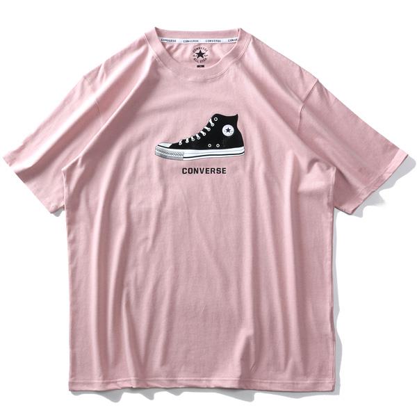 大きいサイズ メンズ CONVERSE コンバース ドット ラバー プリント 半袖 Tシャツ 0260-1100