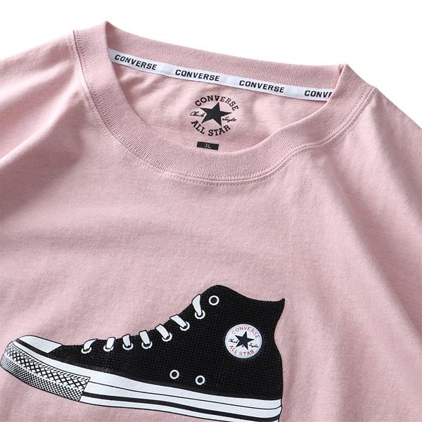 大きいサイズ メンズ CONVERSE コンバース ドット ラバー プリント 半袖 Tシャツ 0260-1100