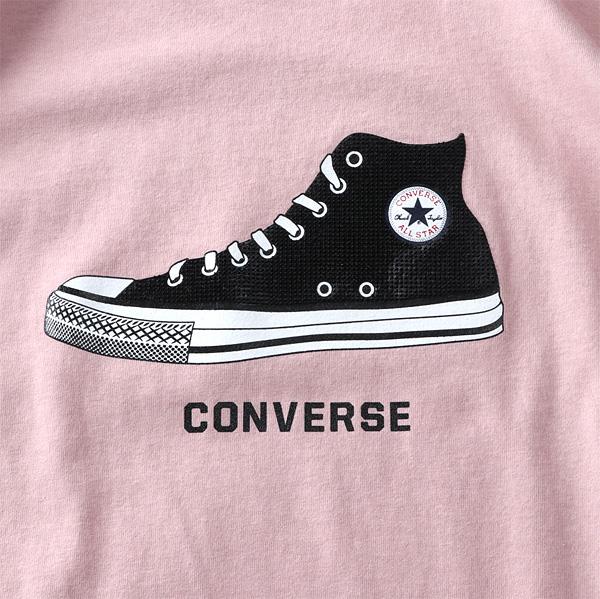 大きいサイズ メンズ CONVERSE コンバース ドット ラバー プリント 半袖 Tシャツ 0260-1100