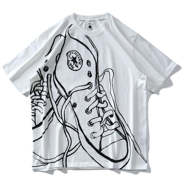 大きいサイズ メンズ CONVERSE コンバース ビッグ プリント 半袖 Tシャツ 0260-1106