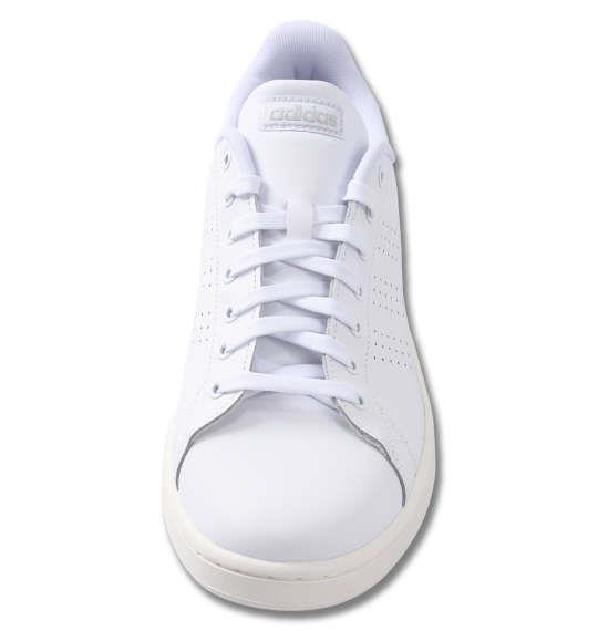 大きいサイズ メンズ adidas スニーカー ADVANCOURT LEA U フットウェアホワイト 1240-0265-1 29 30 31 32