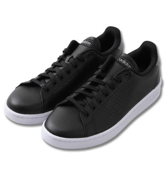 大きいサイズ メンズ adidas スニーカー ADVANCOURT LEA U コアブラック 1240-0265-2 29 30 31 32