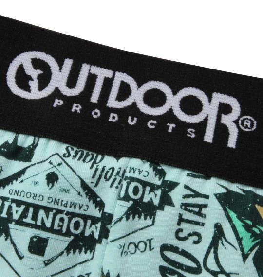 大きいサイズ メンズ OUTDOOR PRODUCTS キャンプロゴ ボクサーパンツ グリーン 1249-0235-2 3L 4L 5L 6L