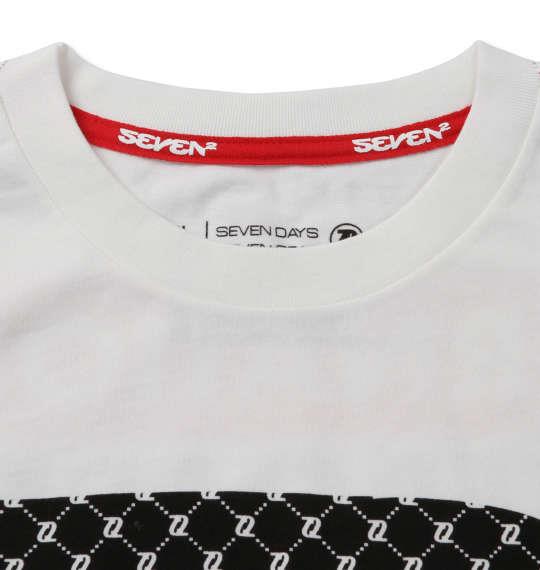 大きいサイズ メンズ SEVEN2 半袖 Tシャツ ホワイト 1268-0211-1 3L 4L 5L 6L