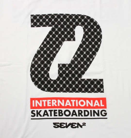 大きいサイズ メンズ SEVEN2 半袖 Tシャツ ホワイト 1268-0211-1 3L 4L 5L 6L