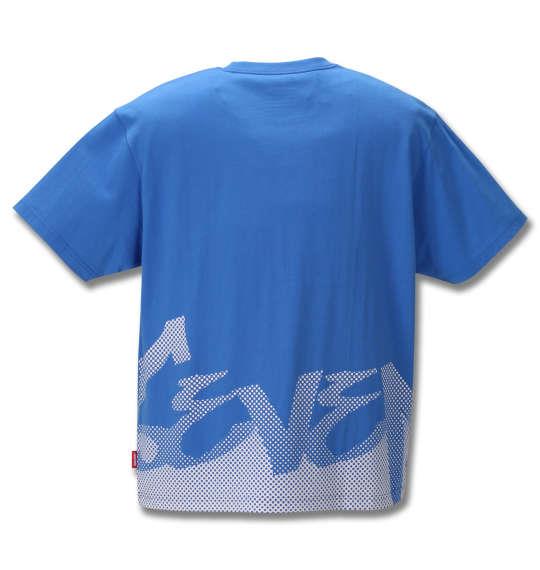 大きいサイズ メンズ SEVEN2 半袖 Tシャツ ブルー 1268-0212-1 3L 4L 5L 6L