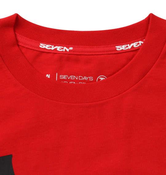 大きいサイズ メンズ SEVEN2 半袖 Tシャツ レッド 1268-0213-2 3L 4L 5L 6L