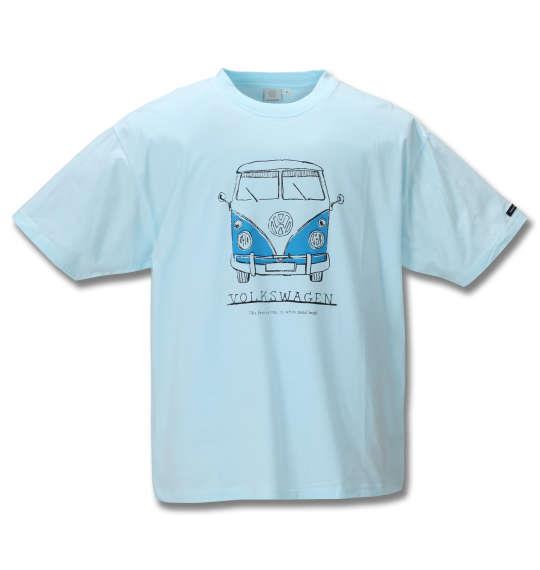 大きいサイズ メンズ VOLKSWAGEN 半袖 Tシャツ サックス 1268-0220-2 3L 4L 5L 6L 8L