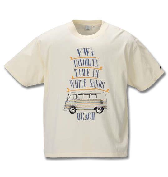 大きいサイズ メンズ VOLKSWAGEN 半袖 Tシャツ ライトイエロー 1268-0222-2 3L 4L 5L 6L 8L