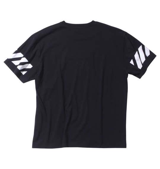 大きいサイズ メンズ SHELTY BOX 刺繍 半袖 Tシャツ ブラック 1268-0231-2 3L 4L 5L 6L 8L