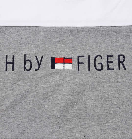 大きいサイズ メンズ H by FIGER 切替 半袖 Tシャツ ホワイト × ネイビー 1268-0250-1 3L 4L 5L 6L 8L