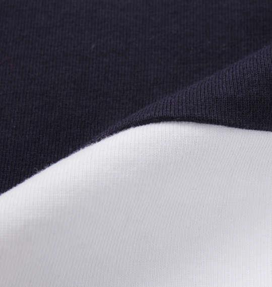 大きいサイズ メンズ H by FIGER 切替 ボーダー 半袖 ラガーシャツ ネイビー × ホワイト 1268-0253-1 3L 4L 5L 6L 8L