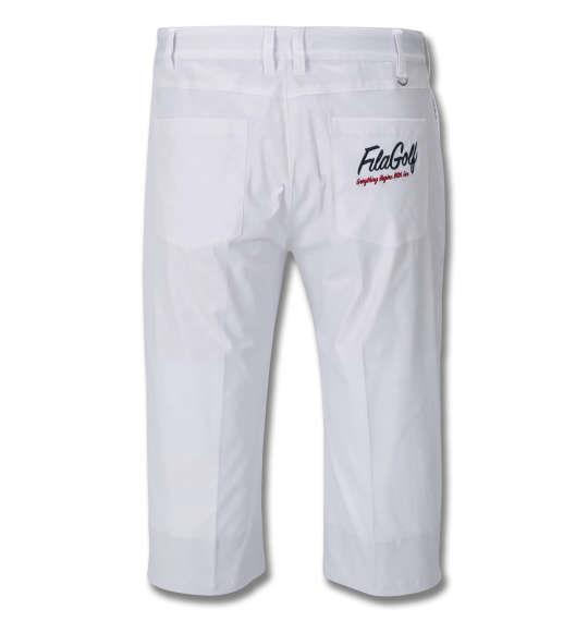 大きいサイズ メンズ FILA GOLF ストレッチ ツイル クロップド パンツ ホワイト 1274-0201-1 100 105 110 115 120 130