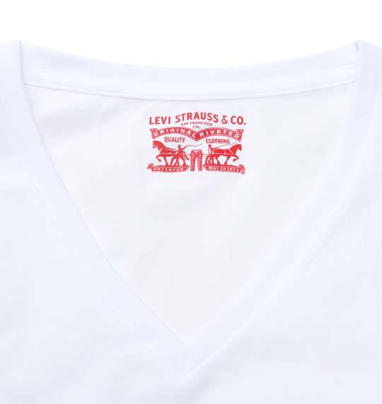 大きいサイズ メンズ Levi's 2P Vネック 半袖 Tシャツ ホワイト 1278-0200-1 2L 3L 4L 5L 6L 8L