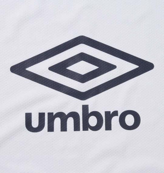 大きいサイズ メンズ UMBRO TR 半袖 プラクティス Tシャツ ホワイト 1278-0220-1 2L 3L 4L 5L 6L