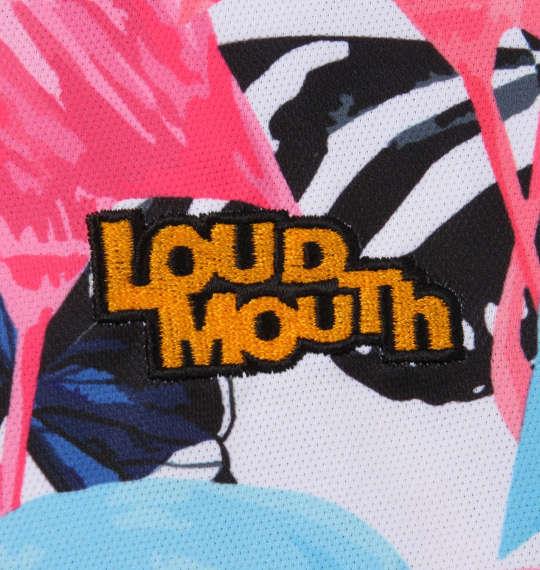 大きいサイズ メンズ LOUDMOUTH プレミアムカノコ 総柄 半袖 シャツ ブルーフラミンゴズ 1278-0225-3 3L 4L 5L 6L