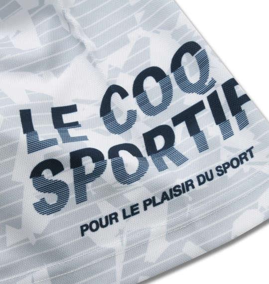 大きいサイズ メンズ LE COQ SPORTIF ポリエステル 鹿の子 半袖 ポロシャツ ホワイト 1278-0232-1 2L 3L 4L 5L 6L