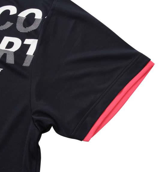 大きいサイズ メンズ LE COQ SPORTIF ドライ ピンメッシュ 半袖 ポロシャツ ネイビー 1278-0233-2 2L 3L 4L 5L 6L