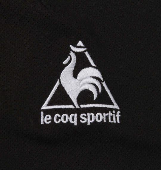 大きいサイズ メンズ LE COQ SPORTIF エアロ ドライ ニット ハーフジップ シャツ ブラック 1278-0237-2 3L 4L 5L 6L