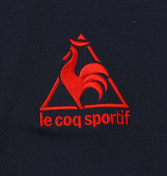 大きいサイズ メンズ LE COQ SPORTIF エアロ ドライ ニット ハーフジップ シャツ ネイビー 1278-0237-3 3L 4L 5L 6L