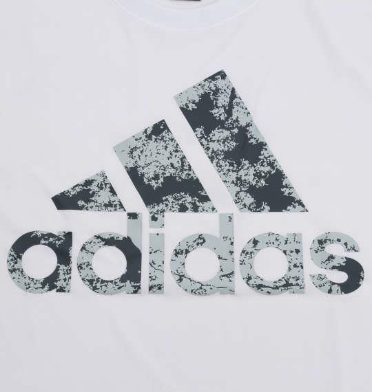 大きいサイズ メンズ adidas ビッグロゴ 半袖 Tシャツ ホワイト 1278-0275-1 3XO 4XO 5XO 6XO 7XO 8XO