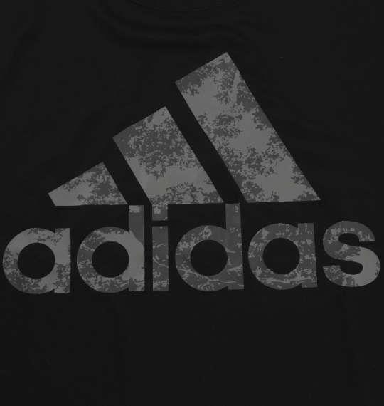 大きいサイズ メンズ adidas ビッグロゴ 半袖 Tシャツ ブラック 1278-0275-2 3XO 4XO 5XO 6XO 7XO 8XO