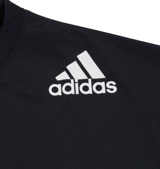 大きいサイズ メンズ adidas メッシュプリント 半袖 Tシャツ ネイビー 1278-0276-1 3XO 4XO 5XO 6XO 7XO 8XO