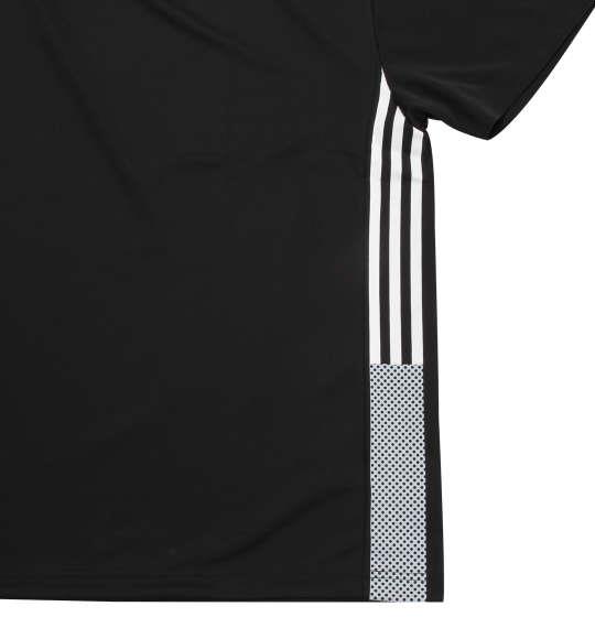 大きいサイズ メンズ adidas メッシュプリント 半袖 Tシャツ ブラック 1278-0276-2 3XO 4XO 5XO 6XO 7XO 8XO