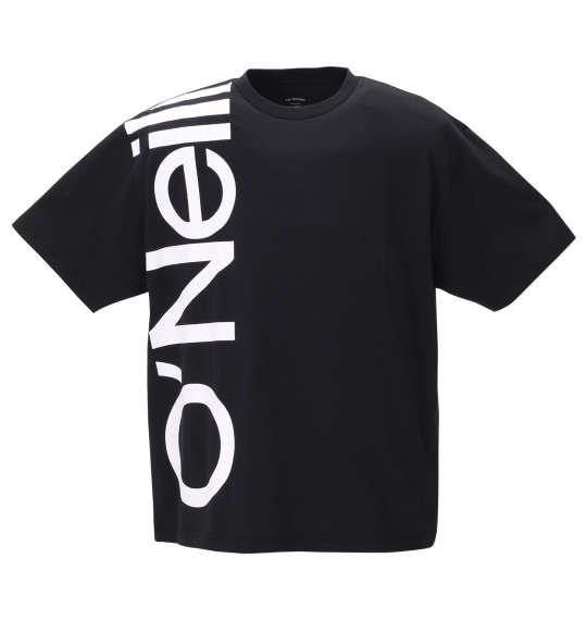 大きいサイズ メンズ O'NEILL 半袖 Tシャツ ブラック 1278-0285-2 3L 4L 5L 6L