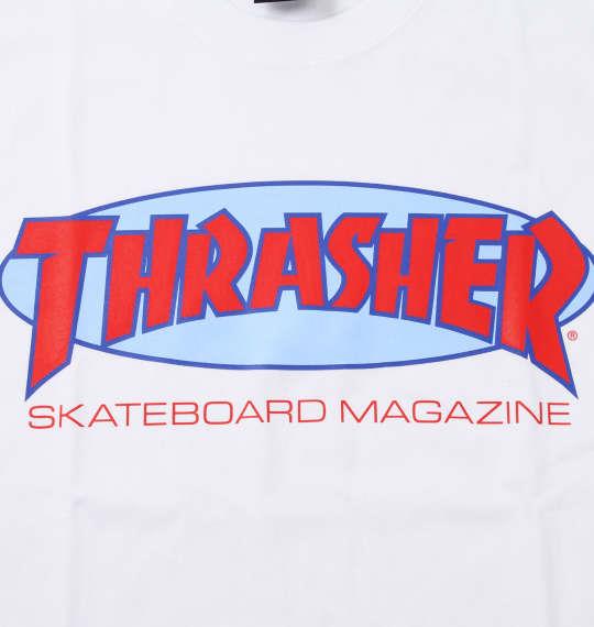 大きいサイズ メンズ THRASHER 半袖 Tシャツ ホワイト 1278-0290-1 3L 4L 5L 6L 8L