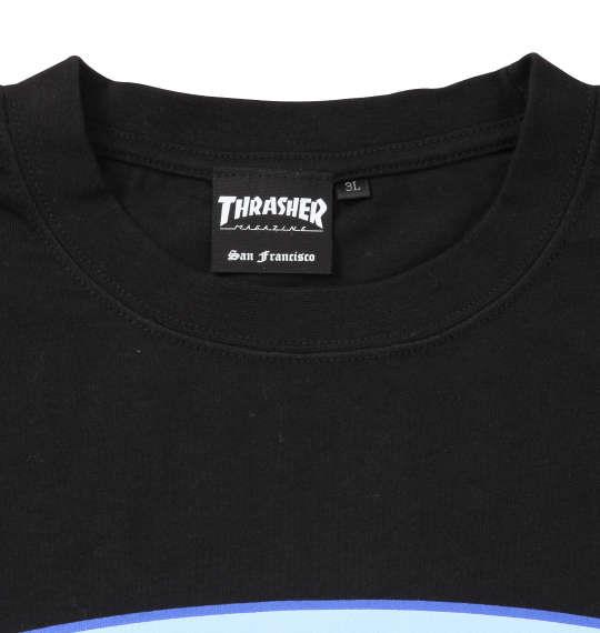 大きいサイズ メンズ THRASHER 半袖 Tシャツ ブラック 1278-0290-2 3L 4L 5L 6L 8L