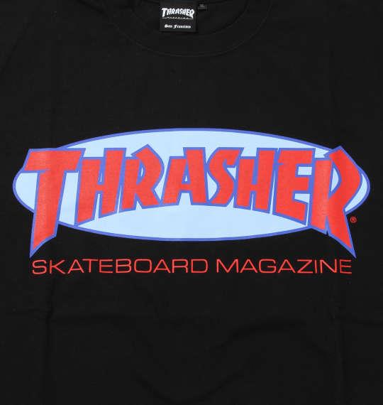 大きいサイズ メンズ THRASHER 半袖 Tシャツ ブラック 1278-0290-2 3L 4L 5L 6L 8L