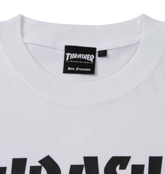 大きいサイズ メンズ THRASHER 半袖 Tシャツ ホワイト 1278-0291-1 3L 4L 5L 6L 8L