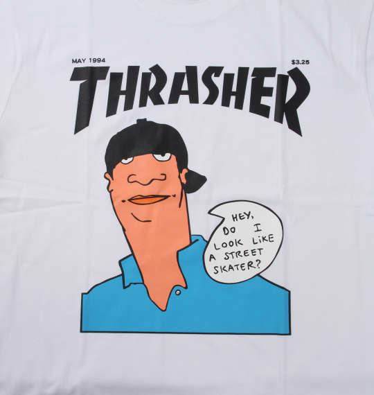 大きいサイズ メンズ THRASHER 半袖 Tシャツ ホワイト 1278-0291-1 3L 4L 5L 6L 8L