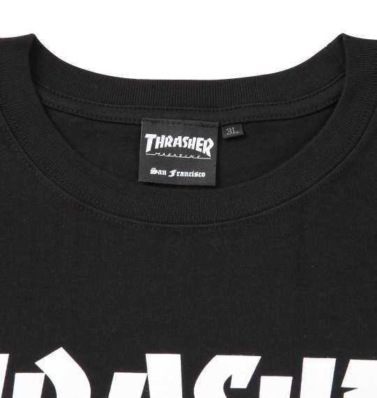 大きいサイズ メンズ THRASHER 半袖 Tシャツ ブラック 1278-0291-2 3L 4L 5L 6L 8L