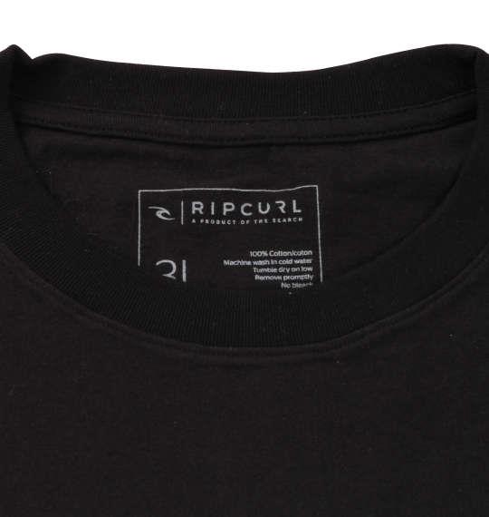 大きいサイズ メンズ RIP CURL UNDERDRIVE SPACEY 半袖 Tシャツ ブラック 1278-0530-2 3L 4L 5L 6L