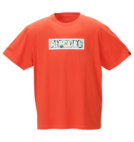 大きいサイズ メンズ RIP CURL BARBOSA BOX 半袖 Tシャツ オレンジ 1278-0531-2 3L 4L 5L 6L