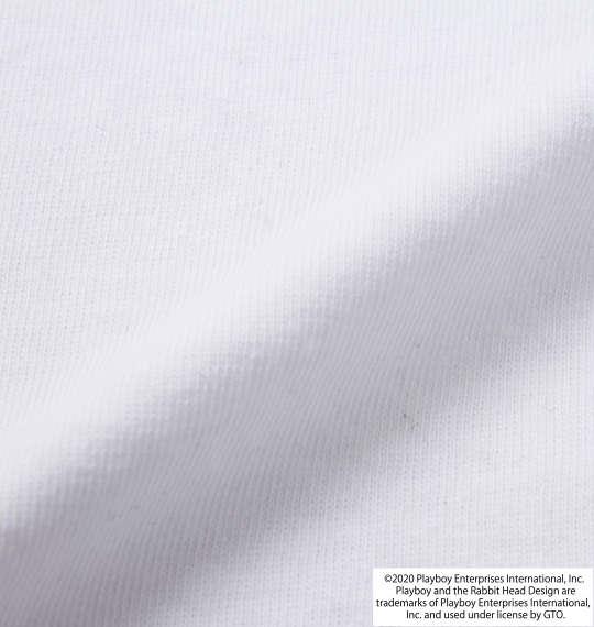 大きいサイズ メンズ PLAYBOY プリント 半袖 Tシャツ オフホワイト 1278-0555-1 3L 4L 5L 6L 8L