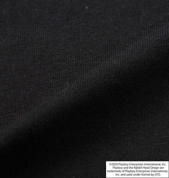 大きいサイズ メンズ PLAYBOY プリント 半袖 Tシャツ ブラック 1278-0555-2 3L 4L 5L 6L 8L