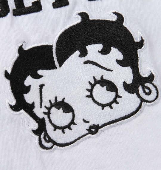 大きいサイズ メンズ BETTY BOOP 刺繍 プリント 半袖 Tシャツ オフホワイト 1278-0560-1 3L 4L 5L 6L 8L