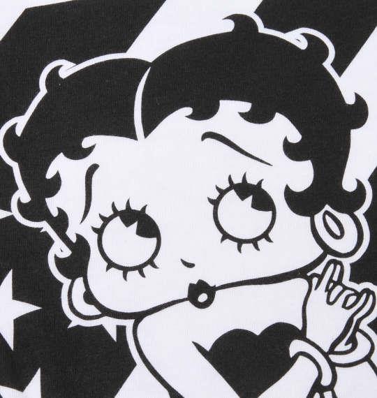 大きいサイズ メンズ BETTY BOOP 刺繍 プリント 半袖 Tシャツ オフホワイト 1278-0560-1 3L 4L 5L 6L 8L